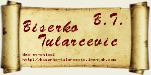 Biserko Tularčević vizit kartica